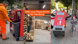 500 neue Papierkörbe für Hamburg