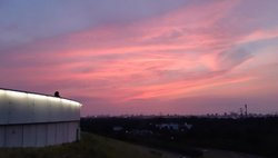 Abendhimmel auf dem Energieberg