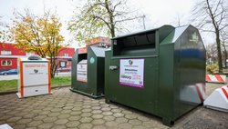 Altkleidercontainer am EcoHHubII